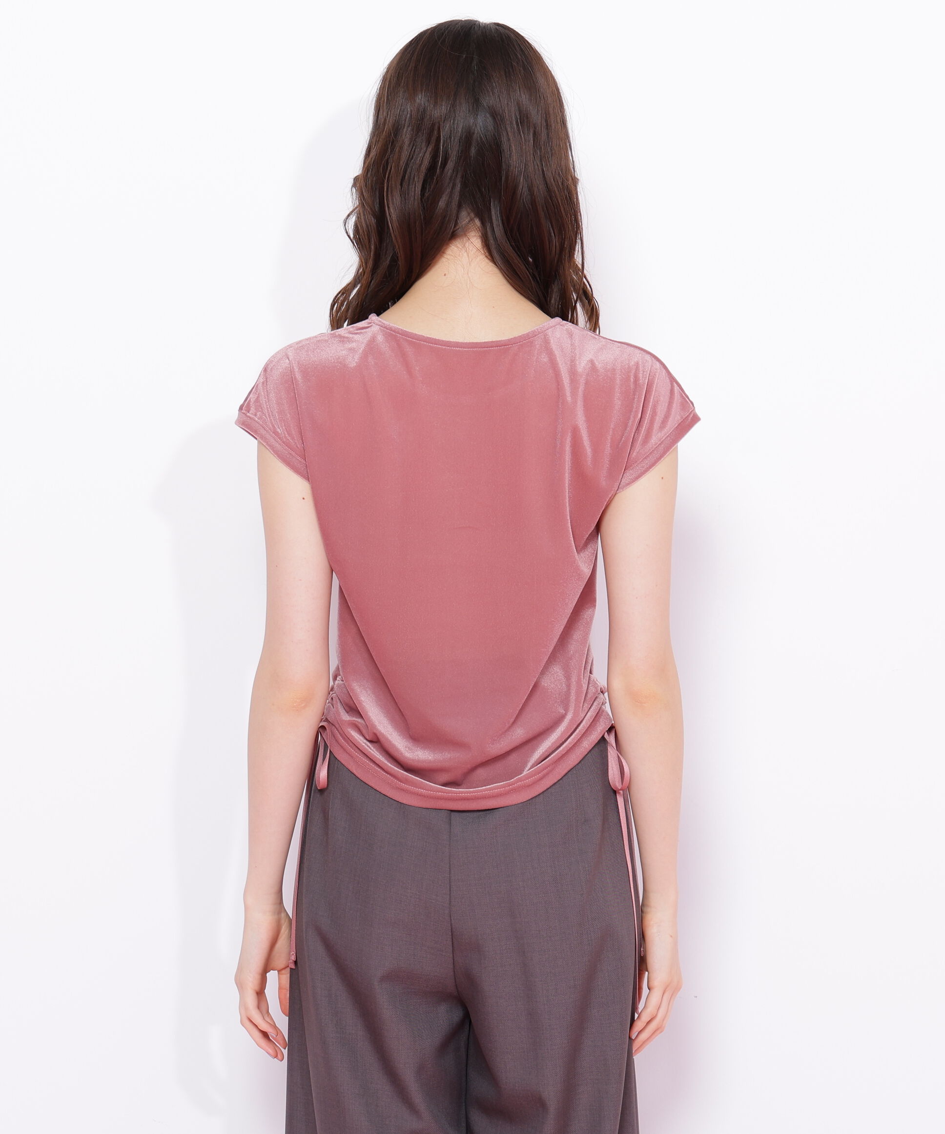  「ベロアコンパクトTシャツ」|Tシャツ・カットソー|