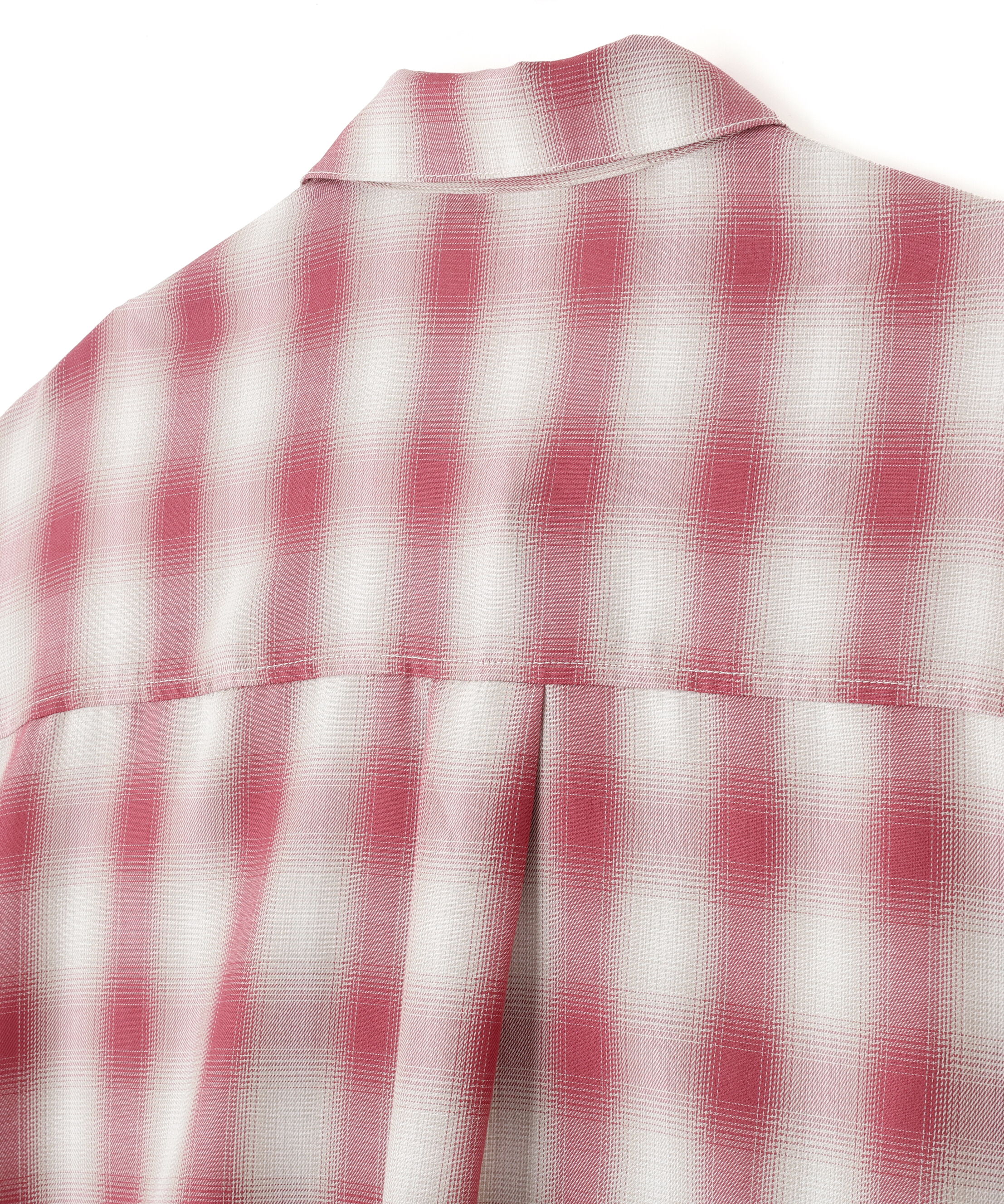  「オンブレーチェック短丈シャツ」|シャツ・ブラウス|