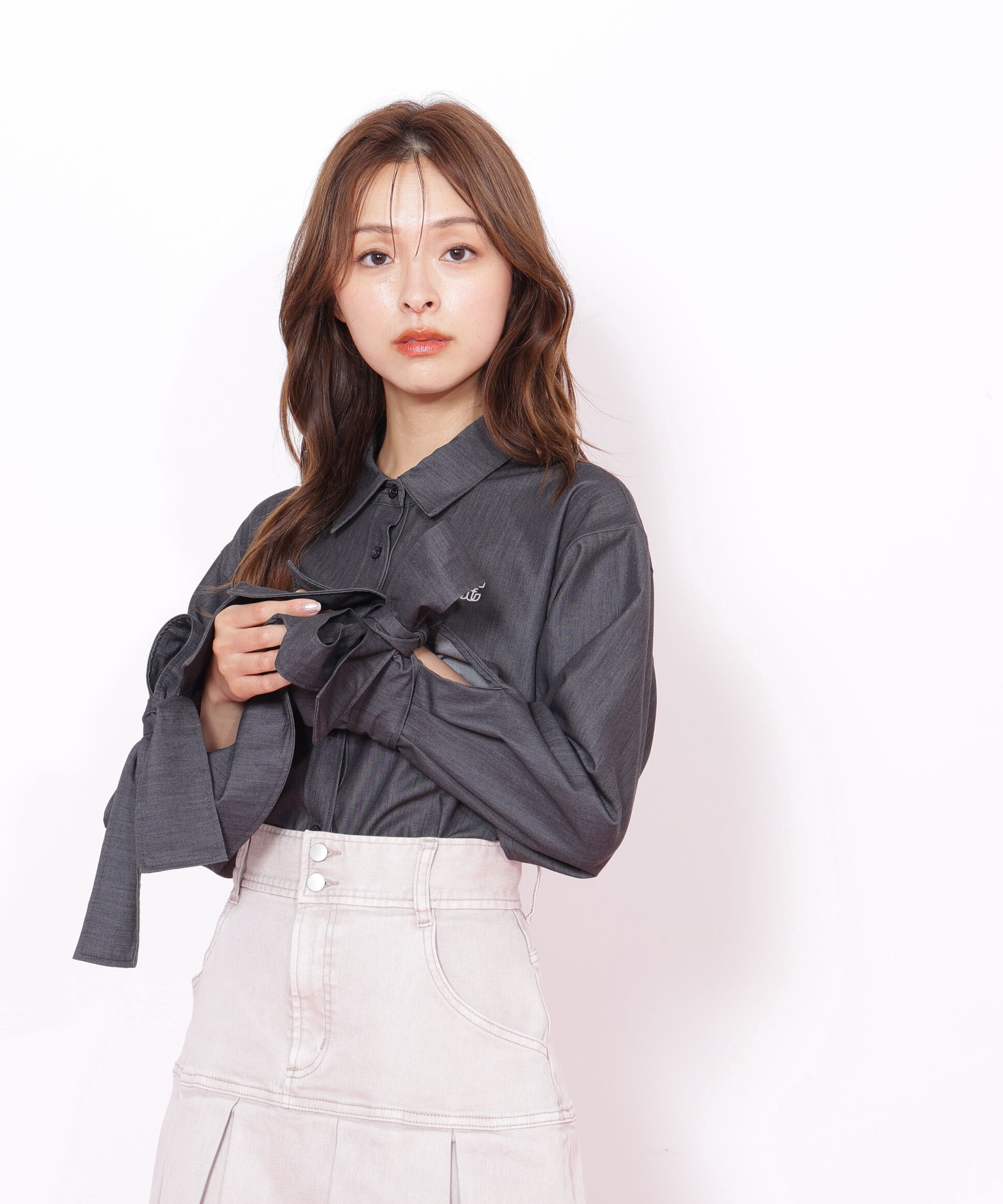  「アイコニック袖リボンブラウス」|シャツ・ブラウス|