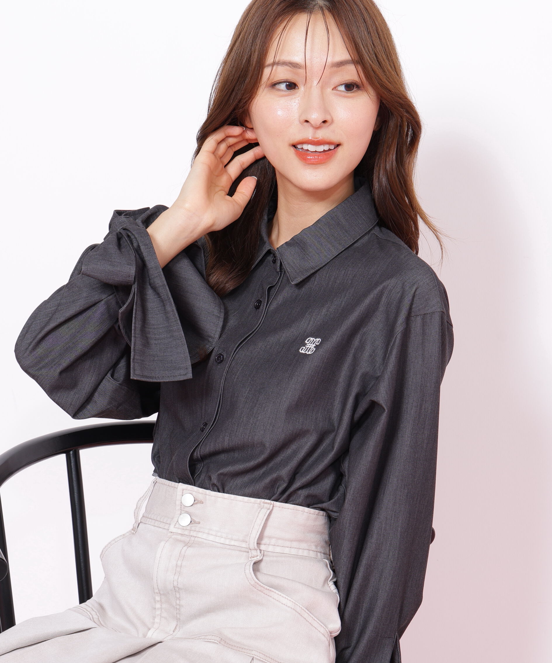  「アイコニック袖リボンブラウス」|シャツ・ブラウス|