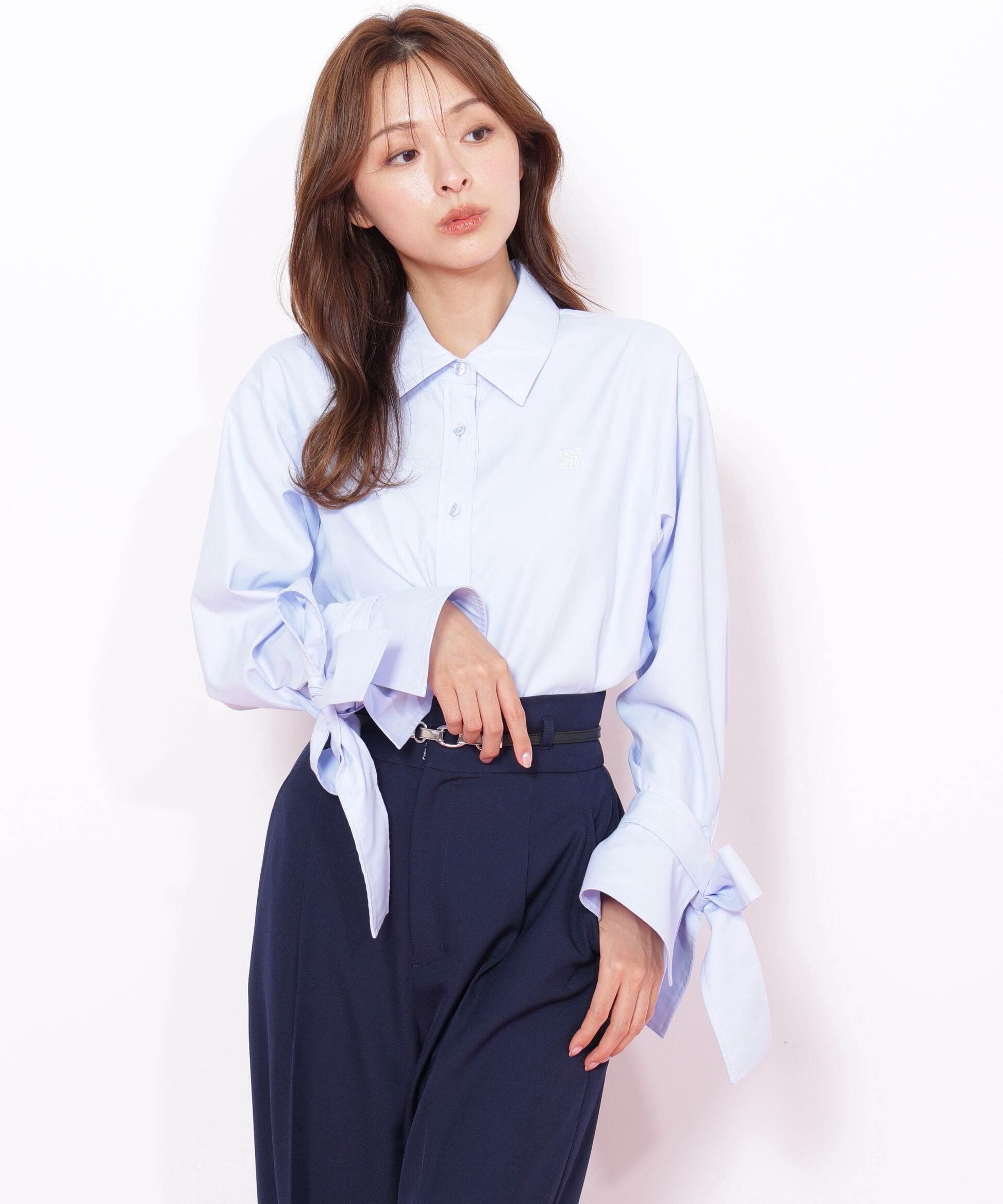  「アイコニック袖リボンブラウス」|シャツ・ブラウス|