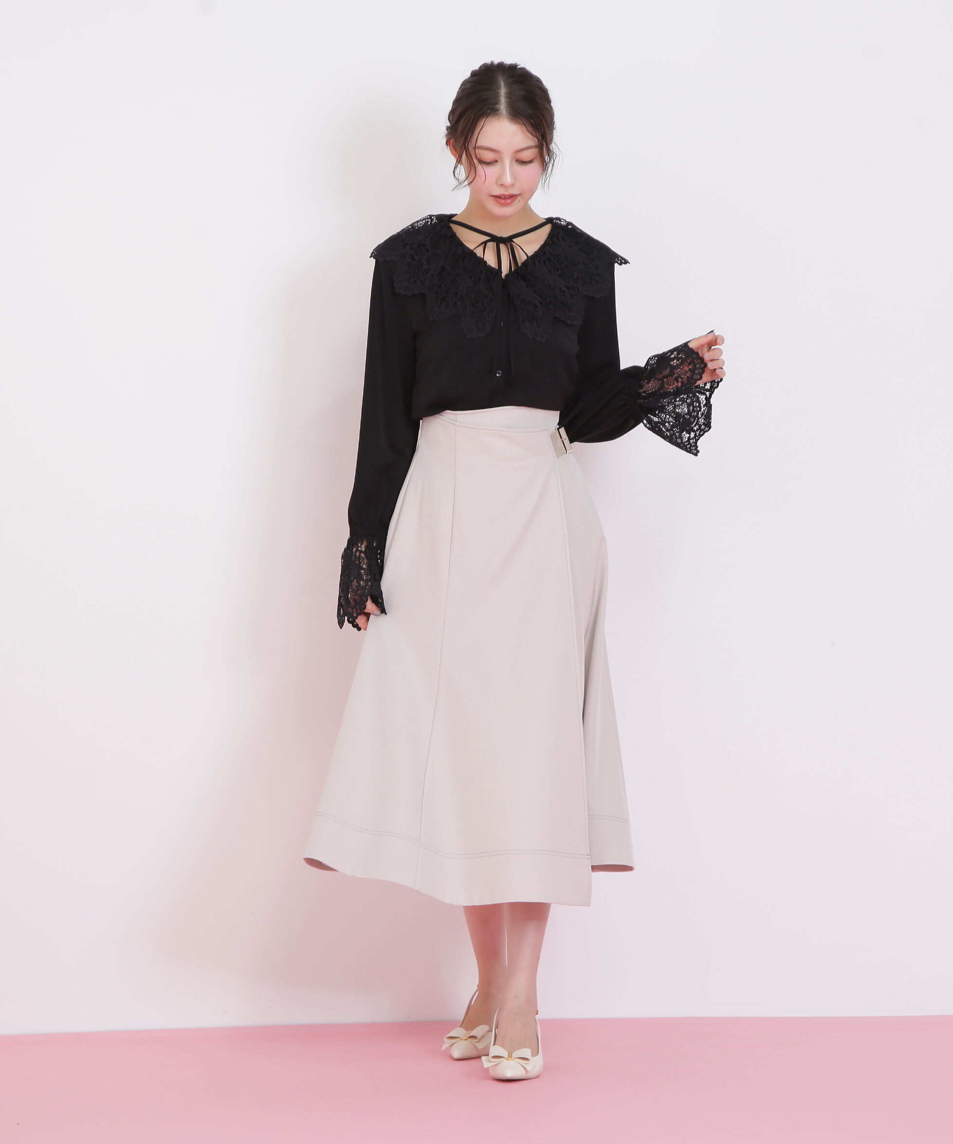  「レース衿ブラウス」|シャツ・ブラウス|