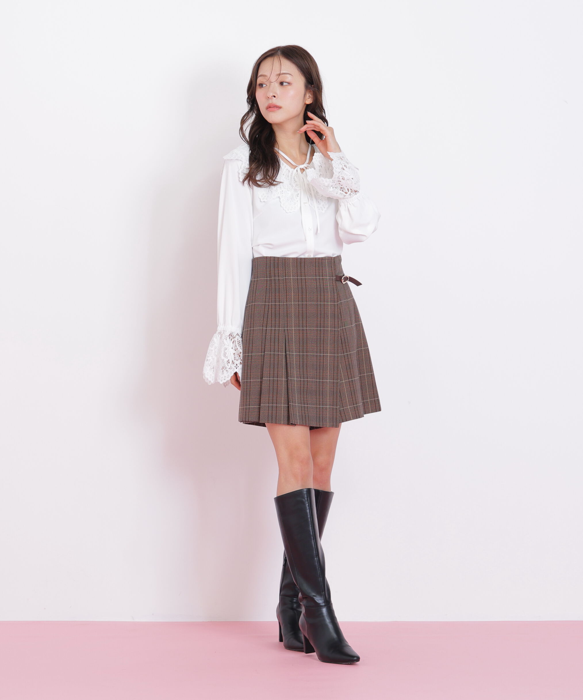  「レース衿ブラウス」|シャツ・ブラウス|