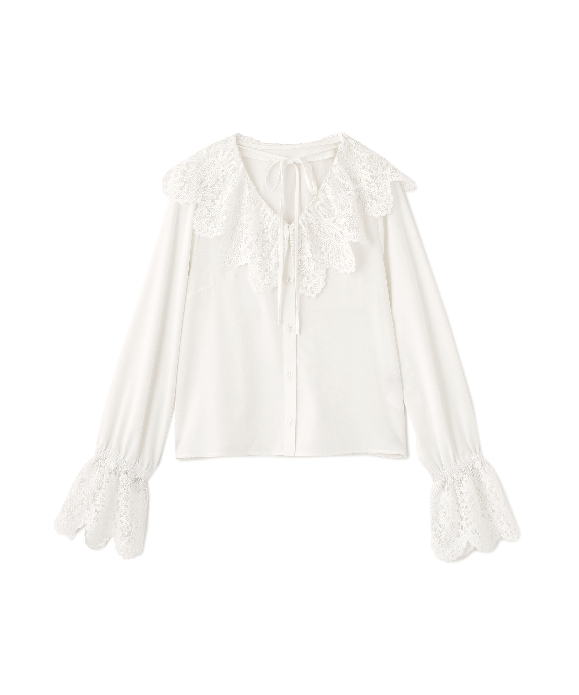  「レース衿ブラウス」|シャツ・ブラウス|