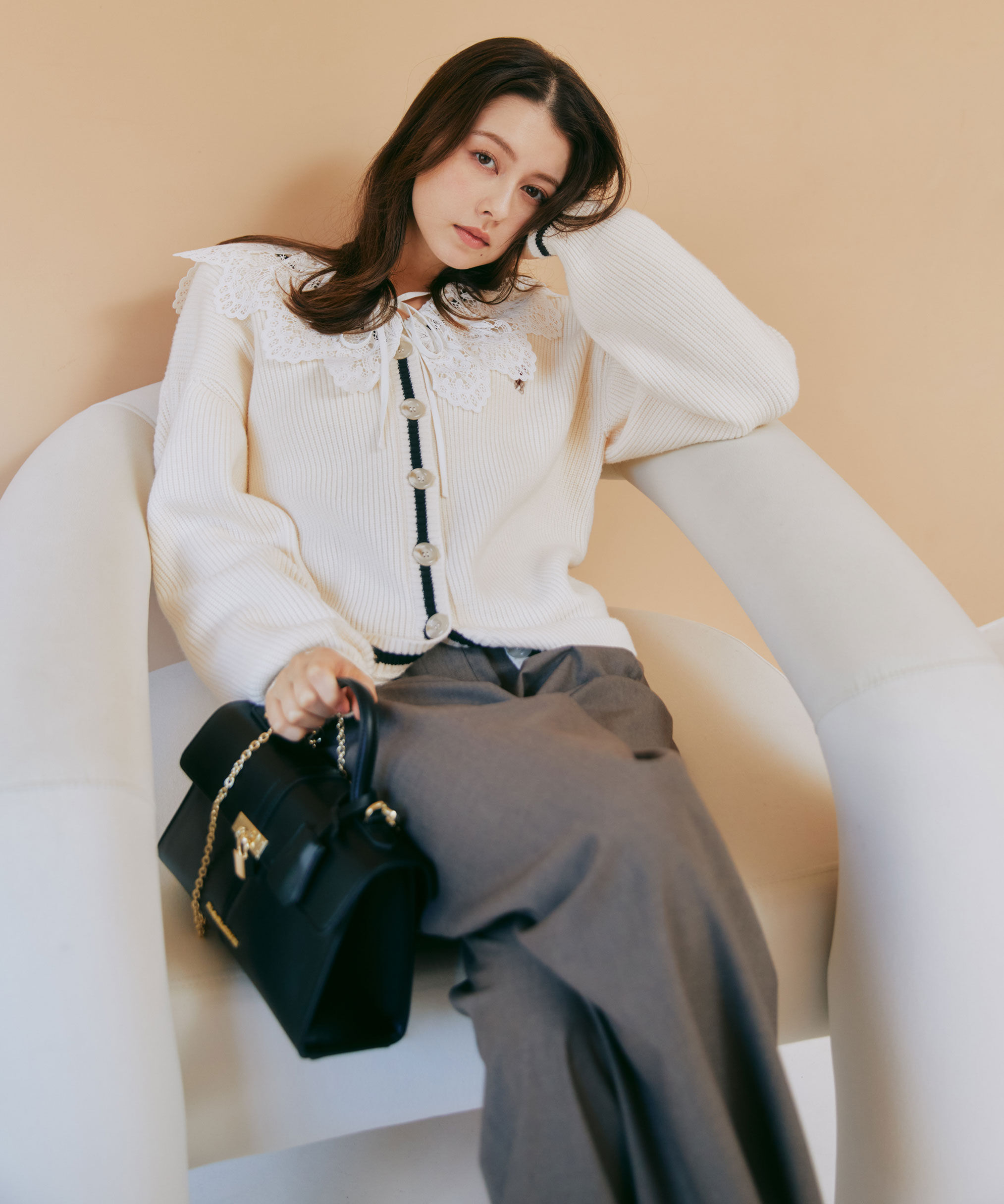  「レース衿ブラウス」|シャツ・ブラウス|