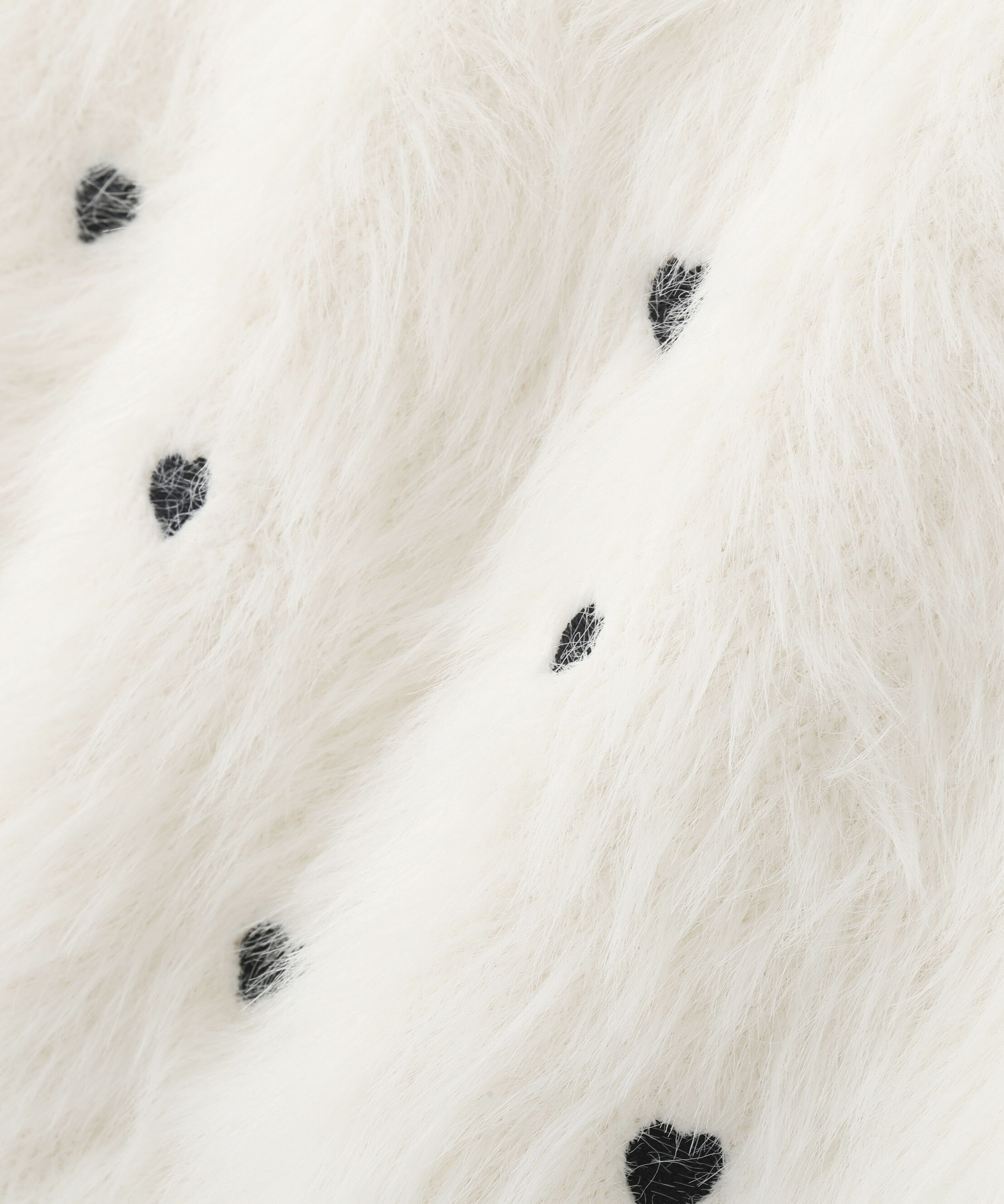  「ハート刺繍シャギーニット」|ニット・セーター|