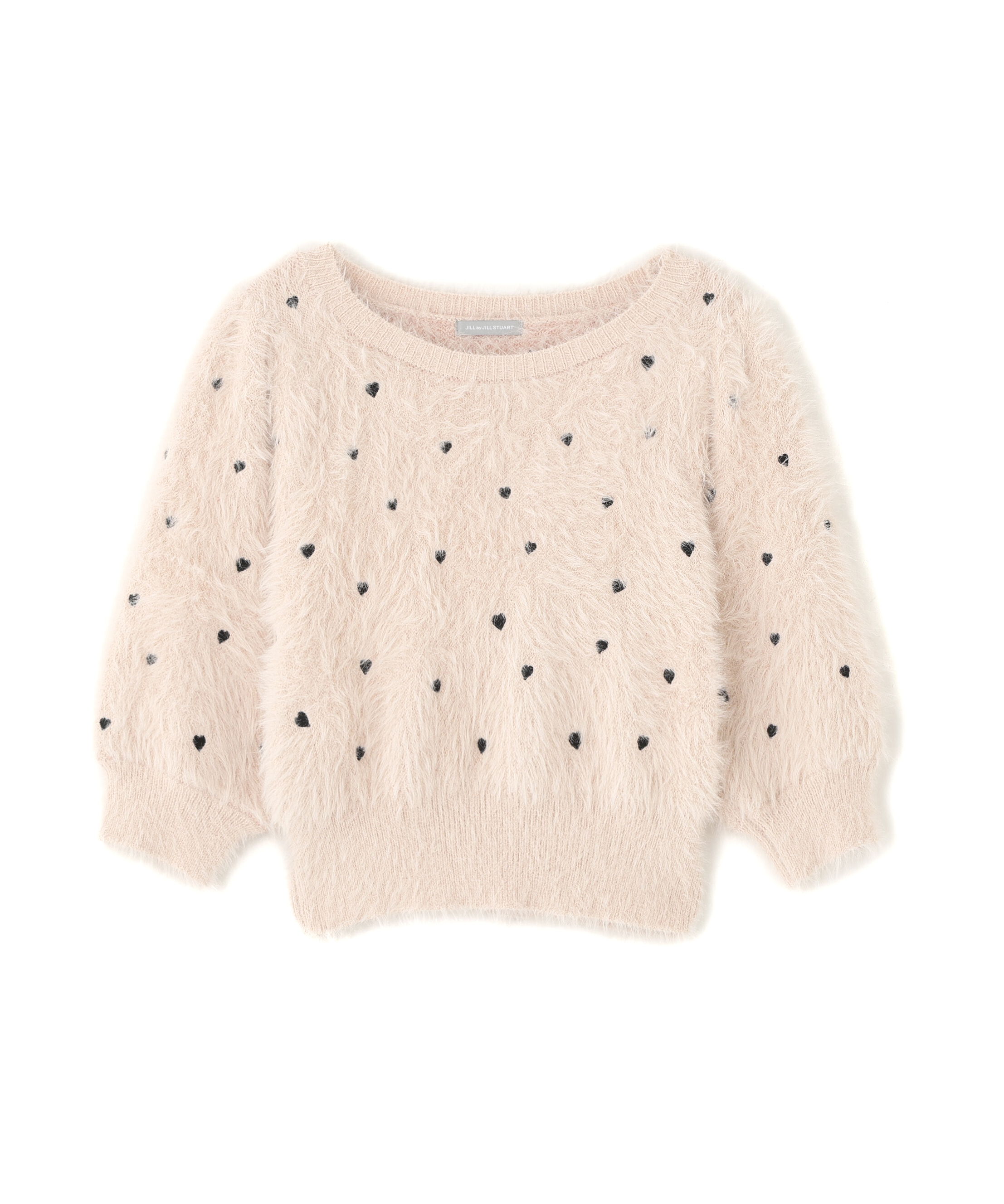  「ハート刺繍シャギーニット」|ニット・セーター|