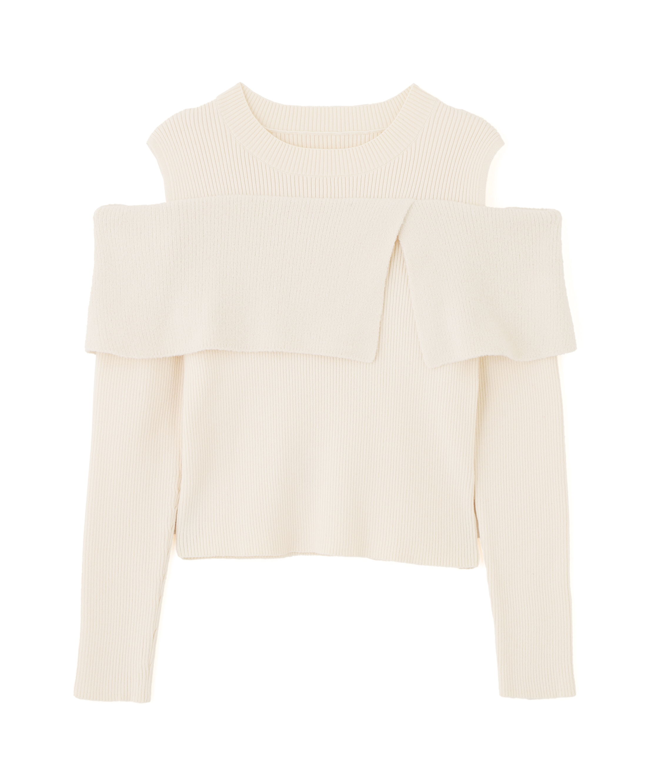  「ミニフェザーケープニット」|ニット・セーター|