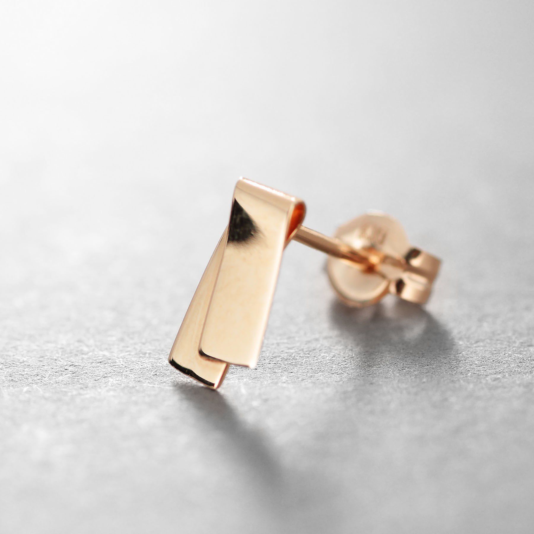 COCOSHNIK ONKITSCH「K10フラップリボンピアス」|ピアス|