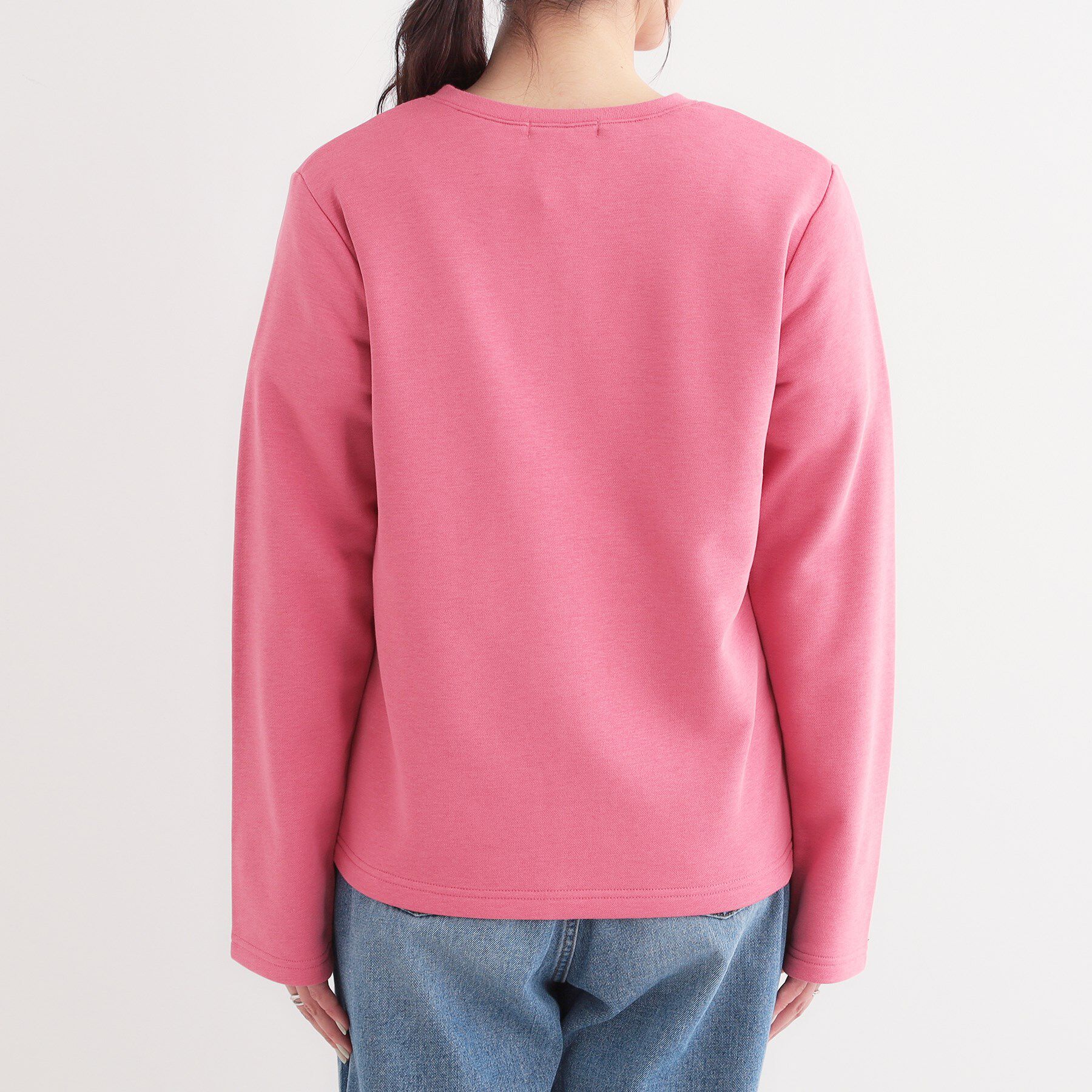 SHOO･LA･RUE「【洗える/S-LL】大人カジュアルコーデに ミニ裏毛スナップカーディガン」|カーディガン|