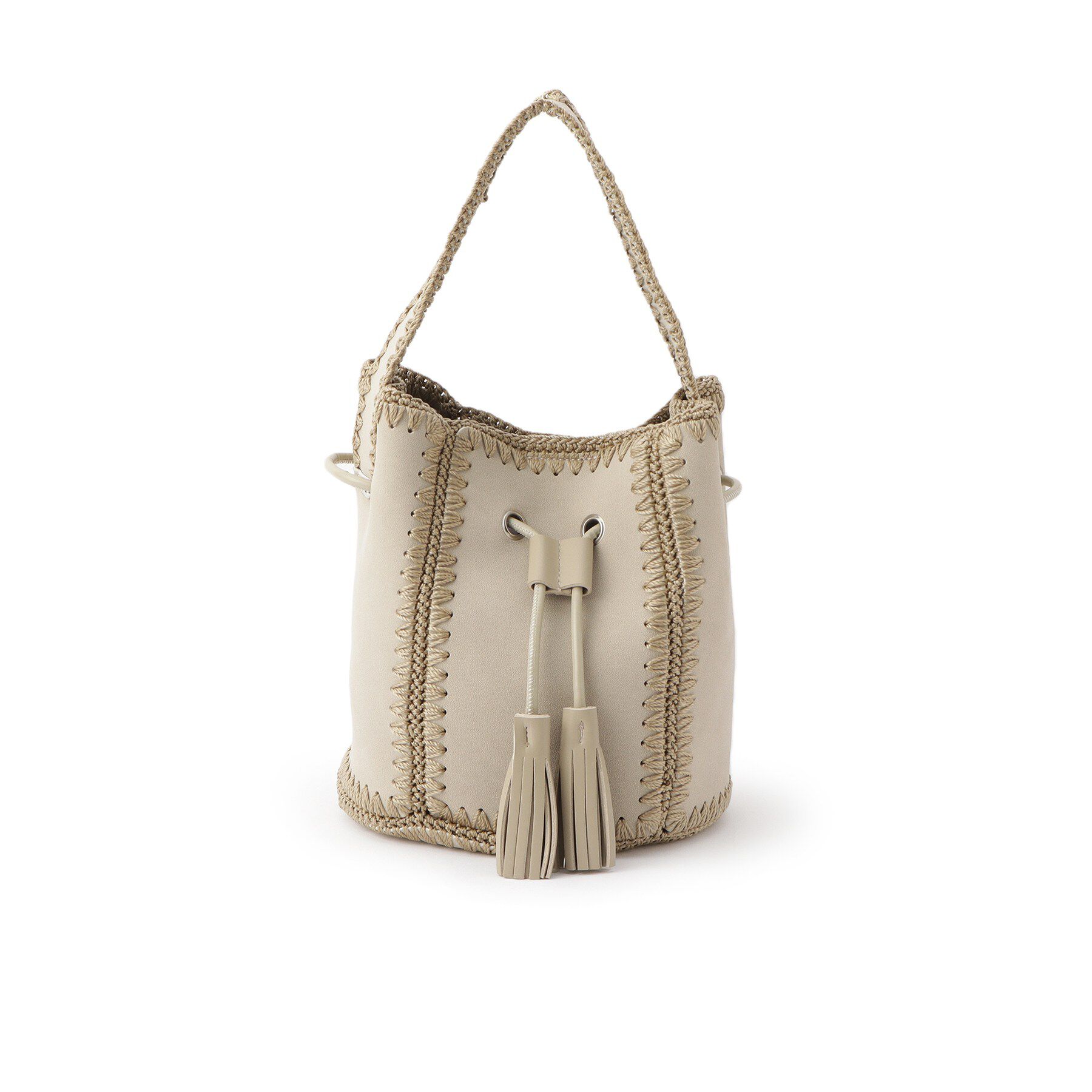 Dessin「【軽量】スエードライク巾着バケツバッグ」|ハンドバッグ|