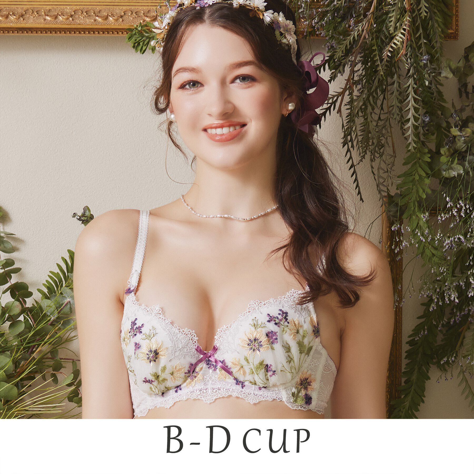 Risa Magli「フレデリカ ブラジャー」|インナー|ホワイト(001)