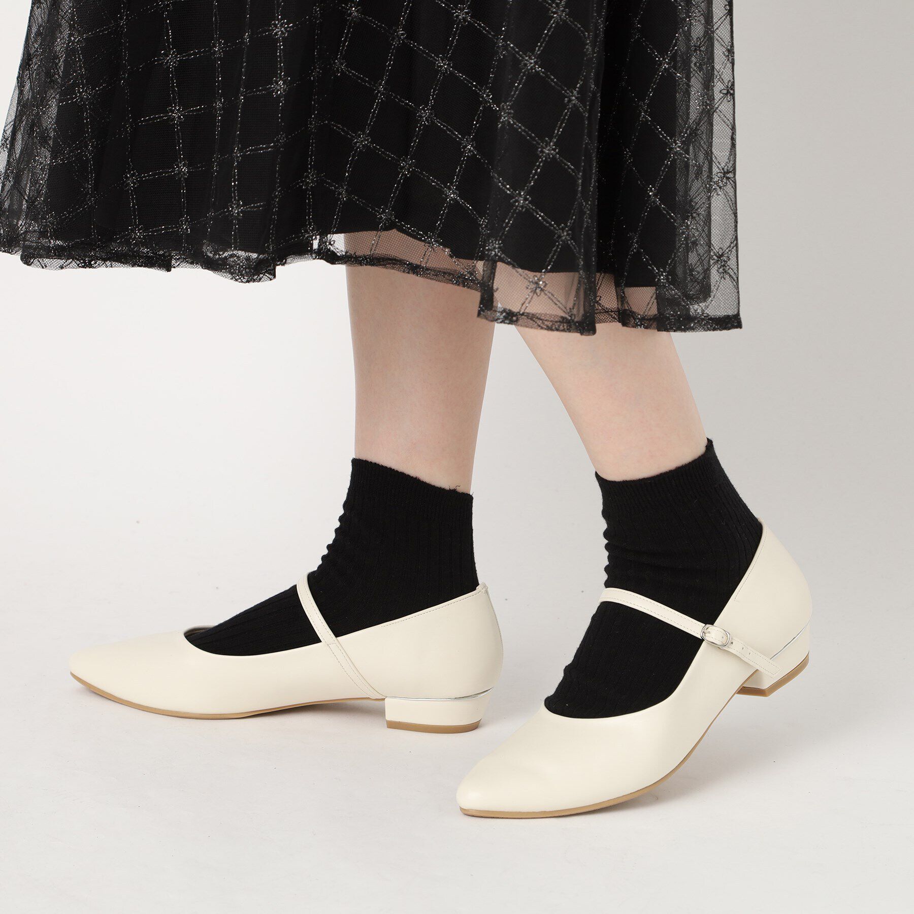 ESPERANZA「ストラップフラットパンプス」|パンプス|