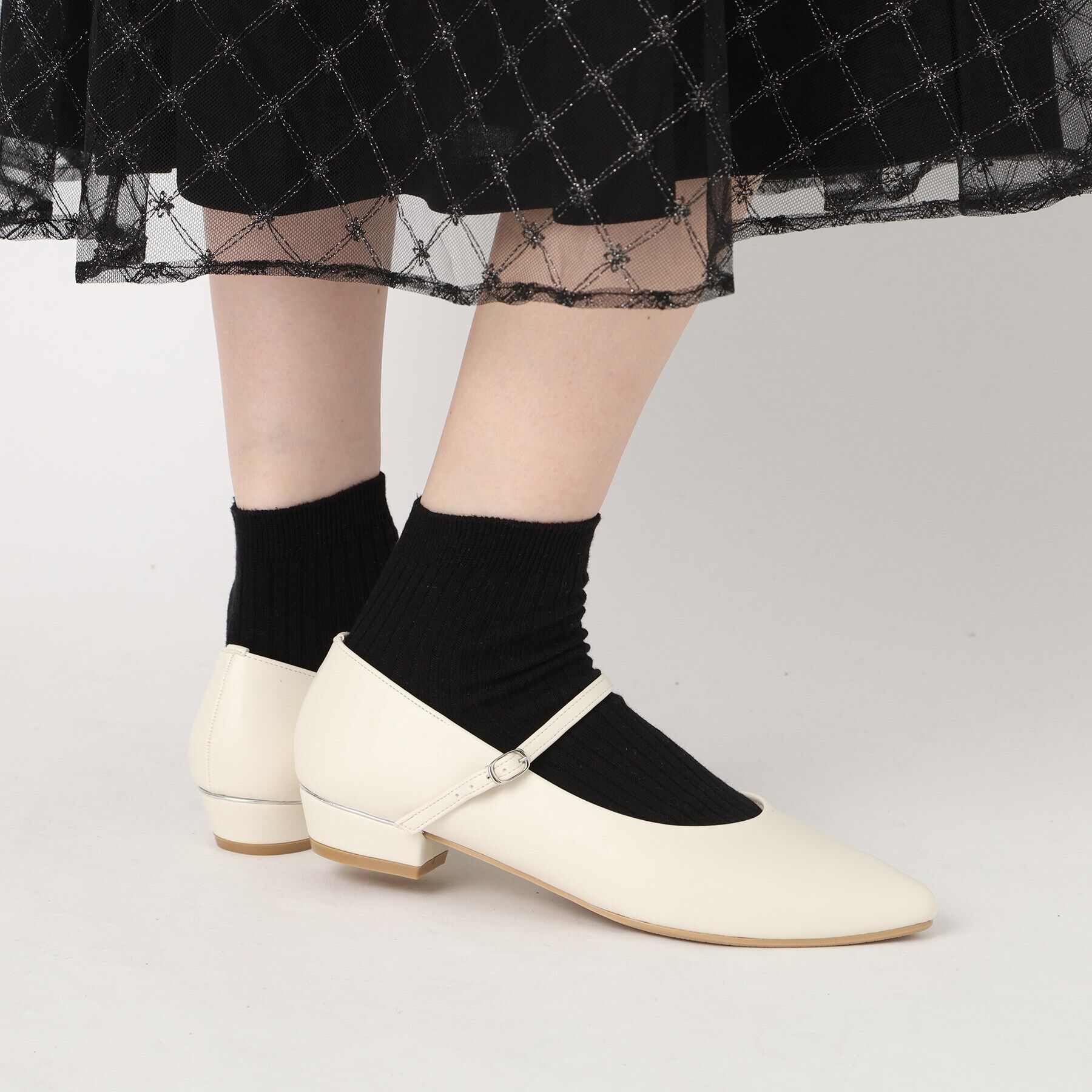 ESPERANZA「ストラップフラットパンプス」|パンプス|