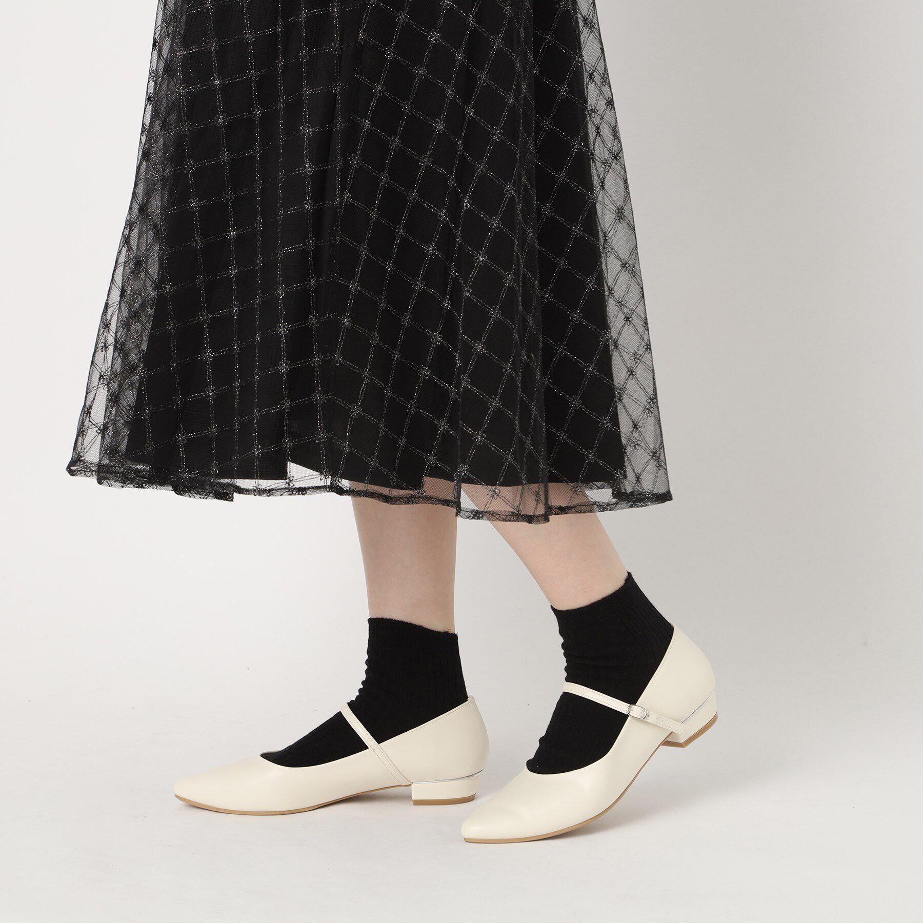 ESPERANZA「ストラップフラットパンプス」|パンプス|