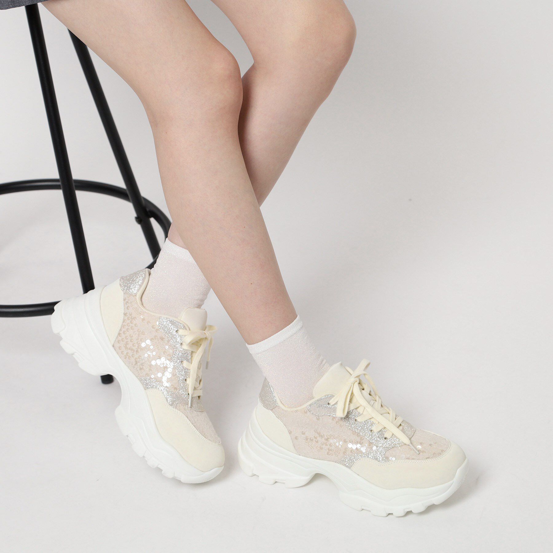 ESPERANZA「2WAYフリルベルトスパンコールスニーカー」|スニーカー|