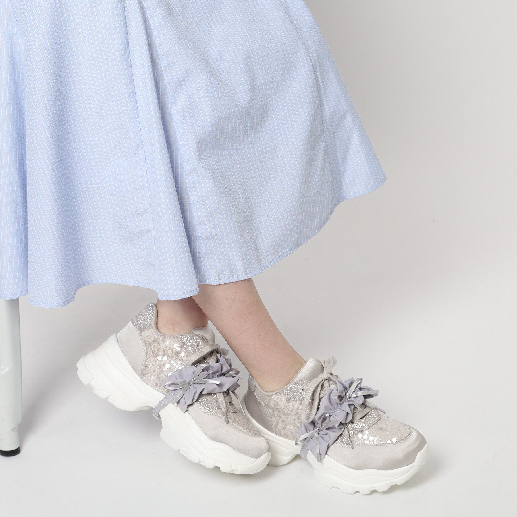 ESPERANZA「2WAYフリルベルトスパンコールスニーカー」|スニーカー|