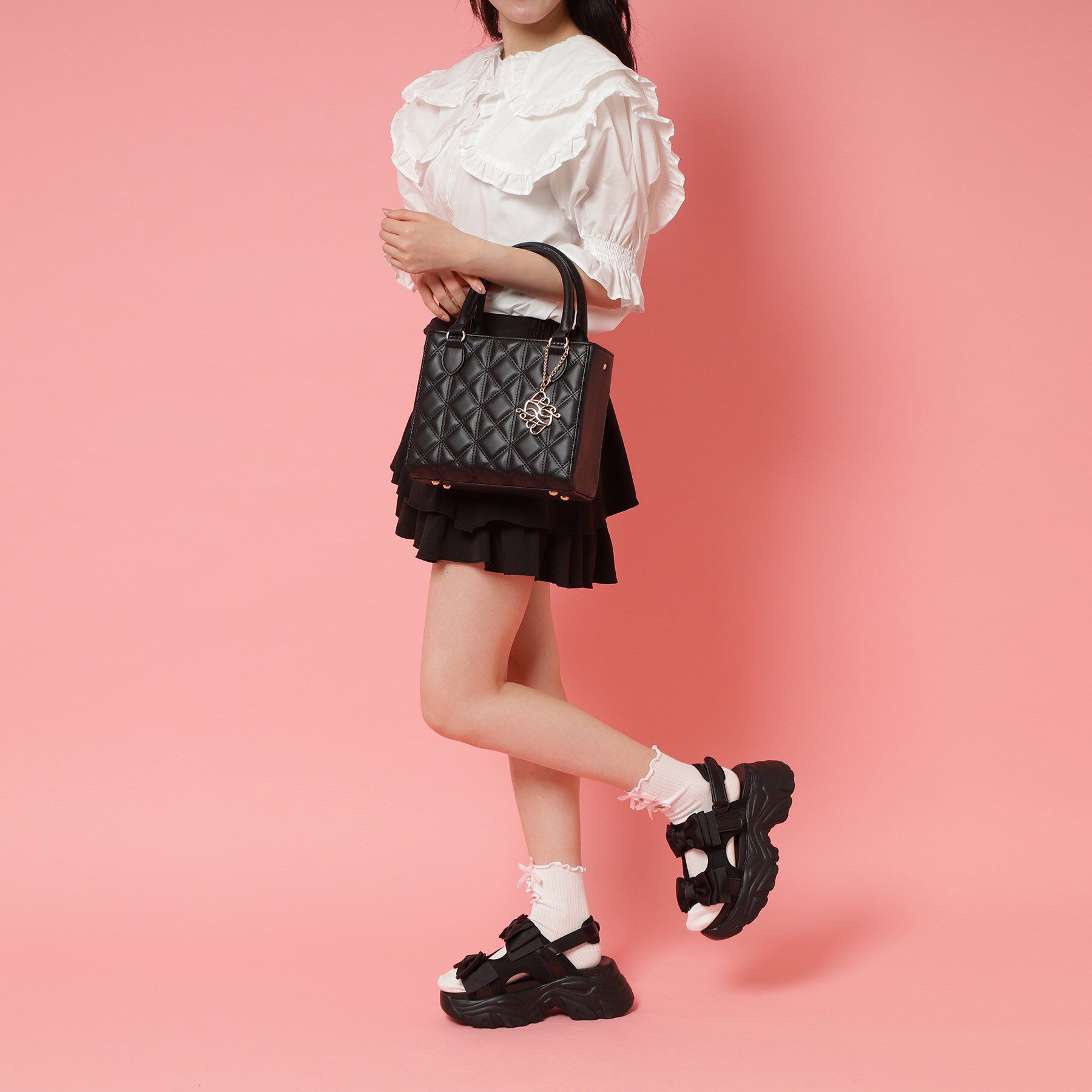 csT&P「厚底ダブルリボンサンダル」|サンダル|