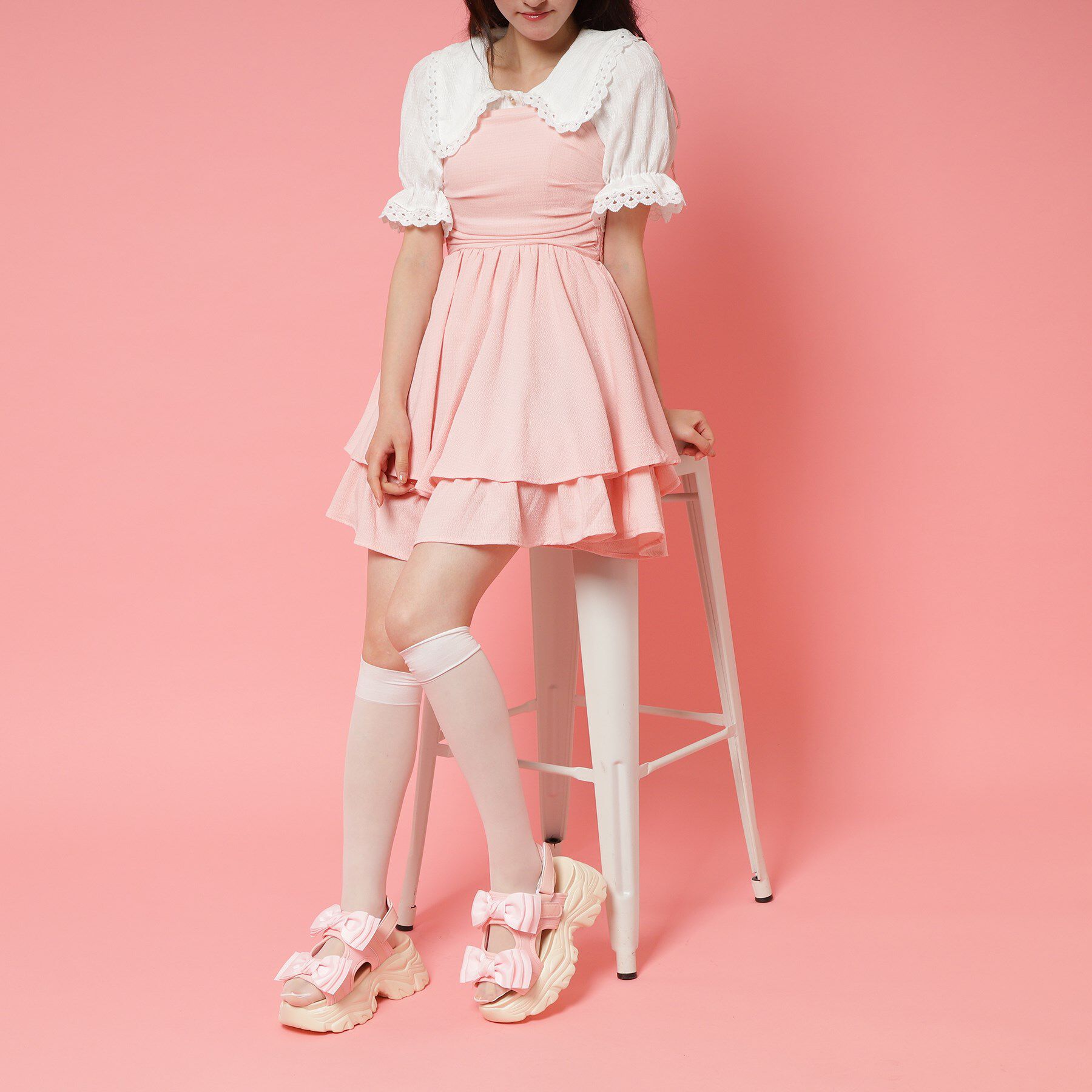 csT&P「厚底ダブルリボンサンダル」|サンダル|