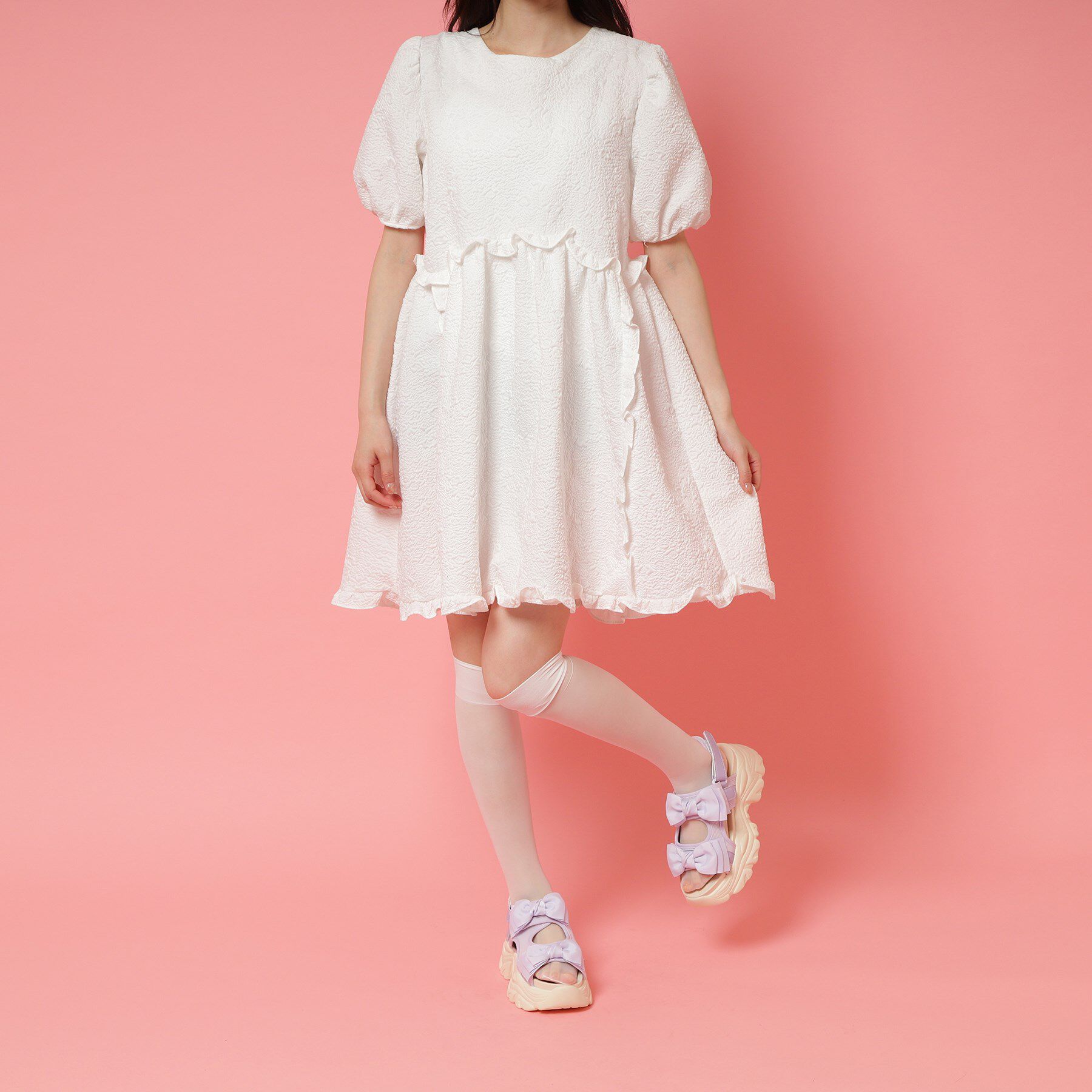 csT&P「厚底ダブルリボンサンダル」|サンダル|