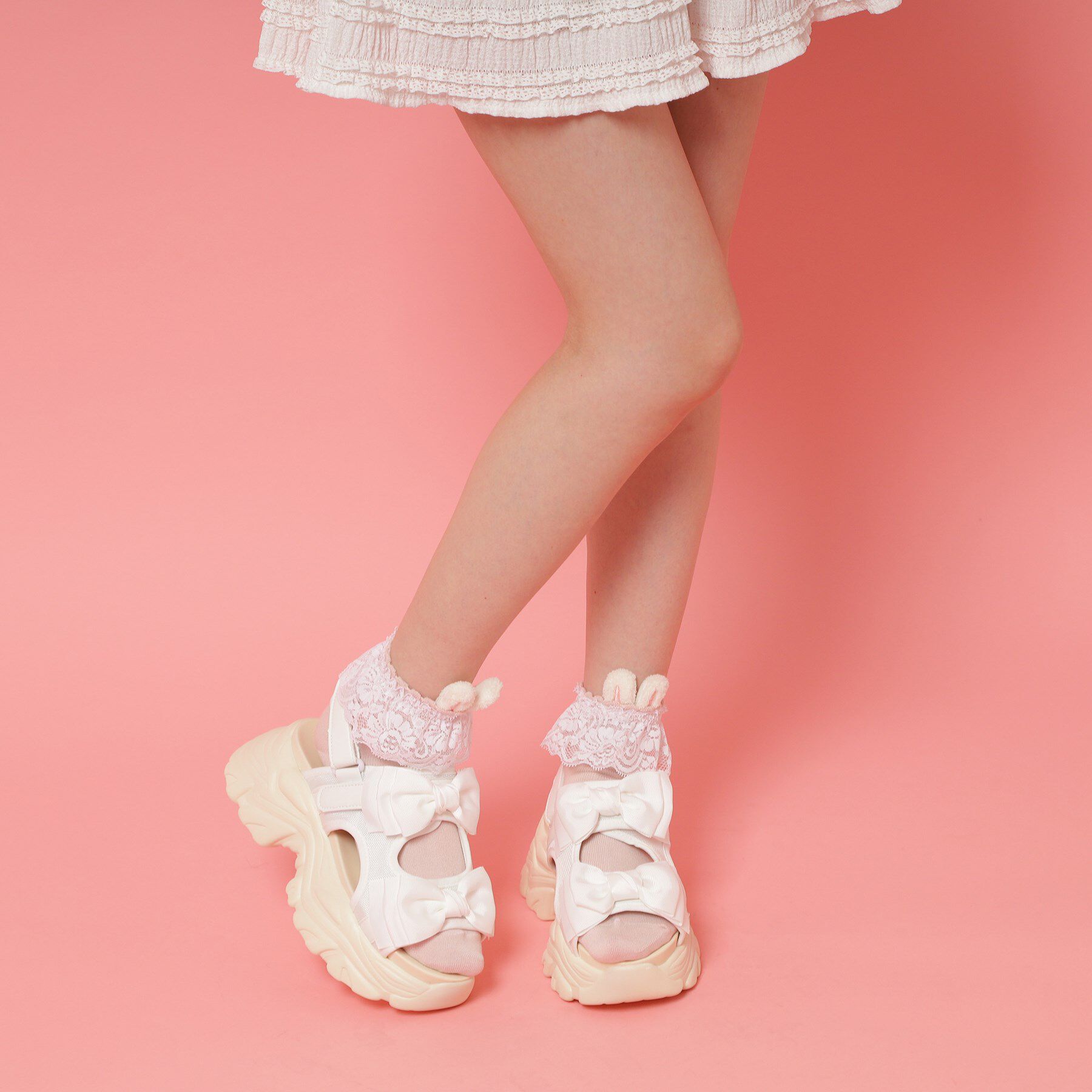 csT&P「厚底ダブルリボンサンダル」|サンダル|