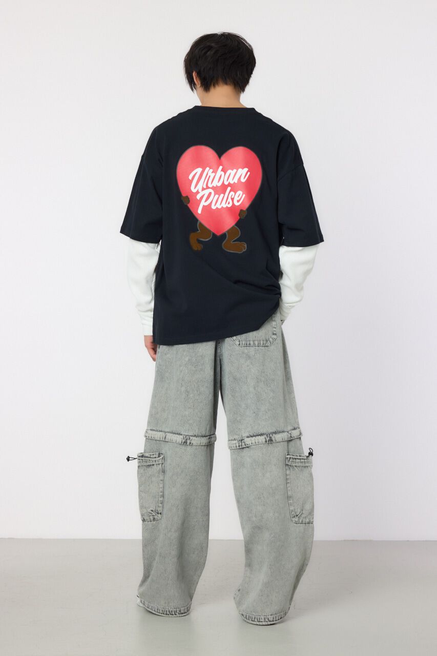 RODEO CROWNS「ハートパネルレイヤードロングスリーブTシャツ」|Tシャツ・カットソー|