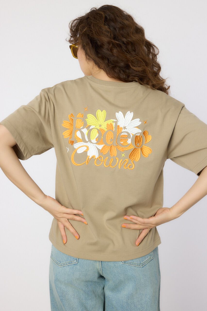 RODEO CROWNS「Flower Logo Embroidery Tシャツ」|Tシャツ・カットソー|