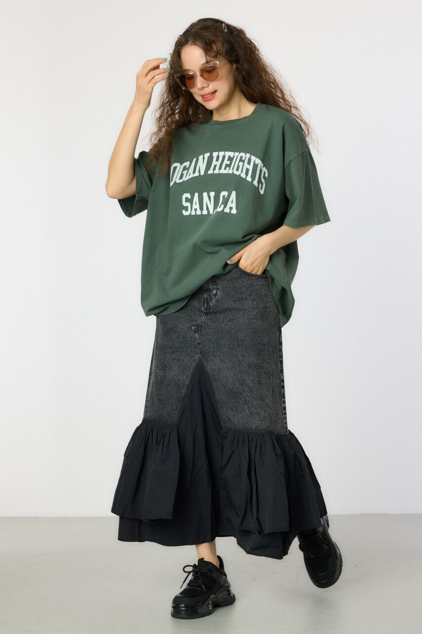 RODEO CROWNS「ケミカルデニム&times;ミリタリースカート」|スカート|