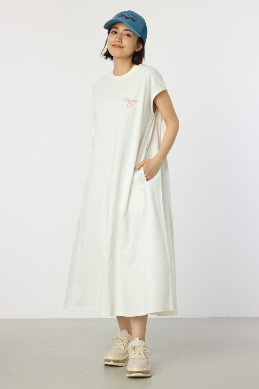 RODEO CROWNS「配色ステッチノースリーブワンピース」|ワンピース|O/WHT1