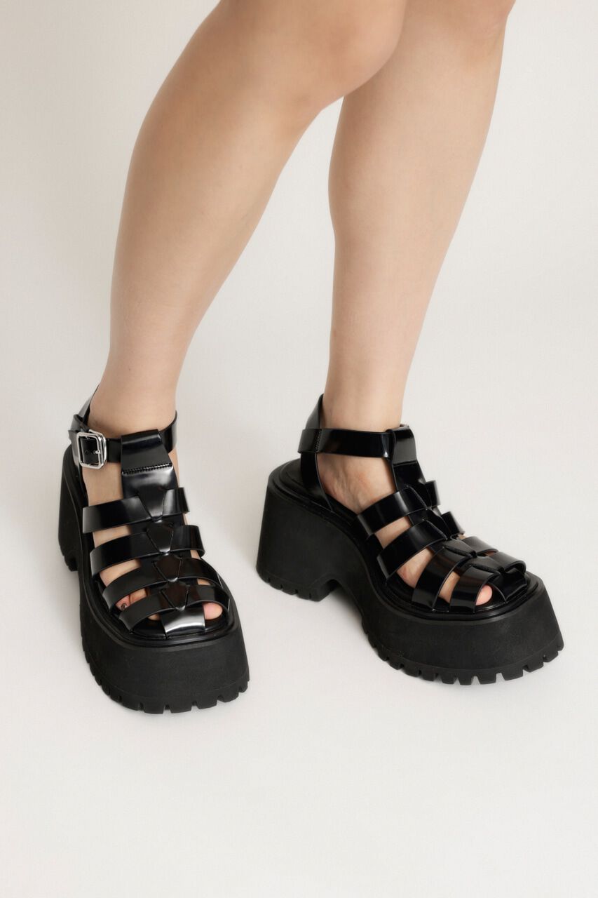 SLY「TANK HEEL CAGE サンダル」|サンダル|BLK