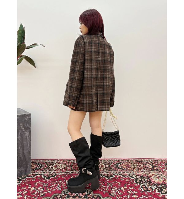 EVRIS「チェックルーズジャケット【セットアップ着用可能】」|テーラードジャケット|