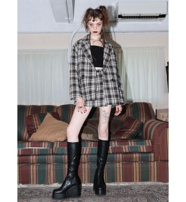 EVRIS「チェックルーズジャケット【セットアップ着用可能】」|テーラードジャケット|