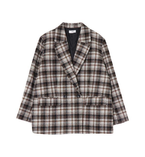 EVRIS「チェックルーズジャケット【セットアップ着用可能】」|テーラードジャケット|