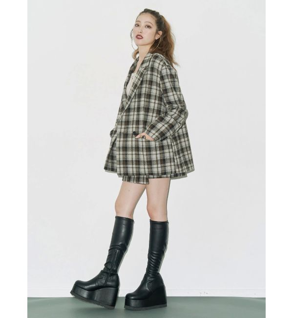 EVRIS「チェックルーズジャケット【セットアップ着用可能】」|テーラードジャケット|