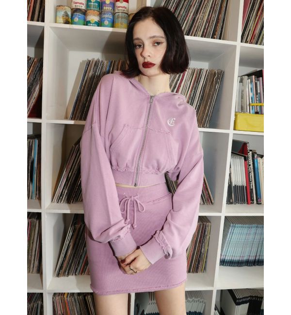 EVRIS「ブリーチスウェットミニスカート【セットアップ着用可能】」|スカート|