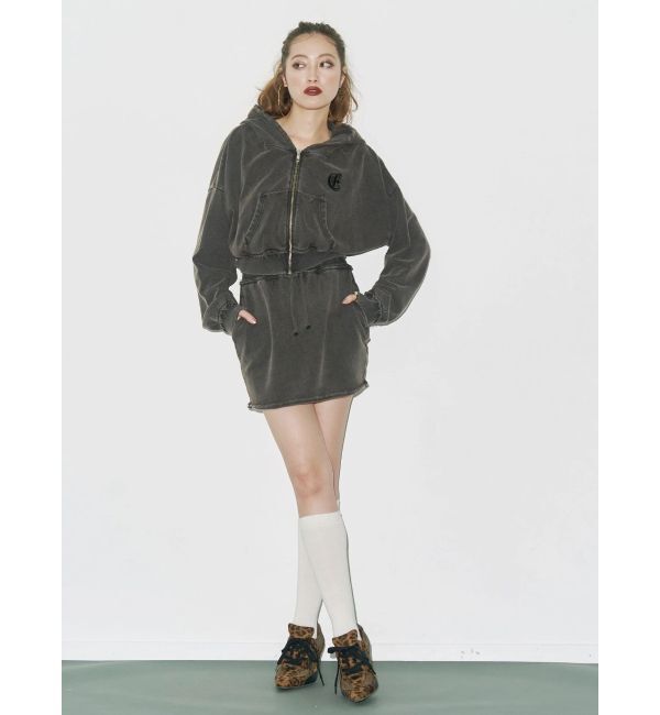 EVRIS「ブリーチスウェットミニスカート【セットアップ着用可能】」|スカート|