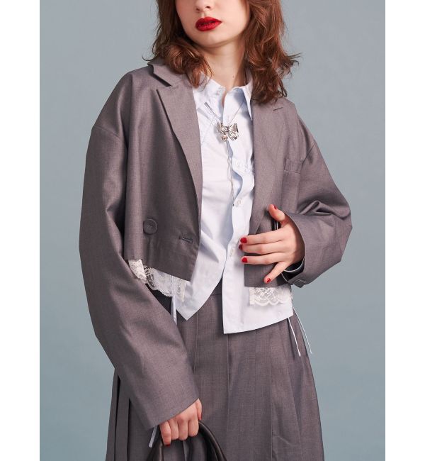 jouetie「アシメドロストギャザーシャツ」|シャツ・ブラウス|