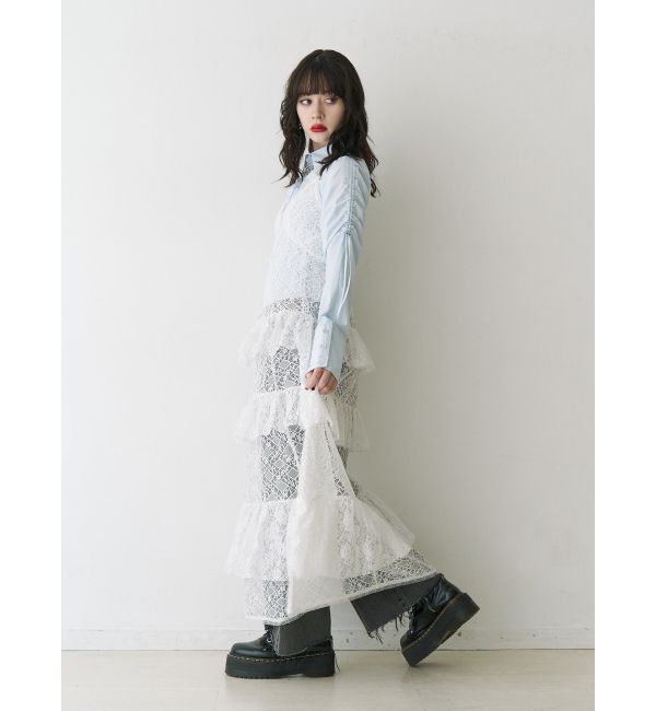 jouetie「アシメドロストギャザーシャツ」|シャツ・ブラウス|