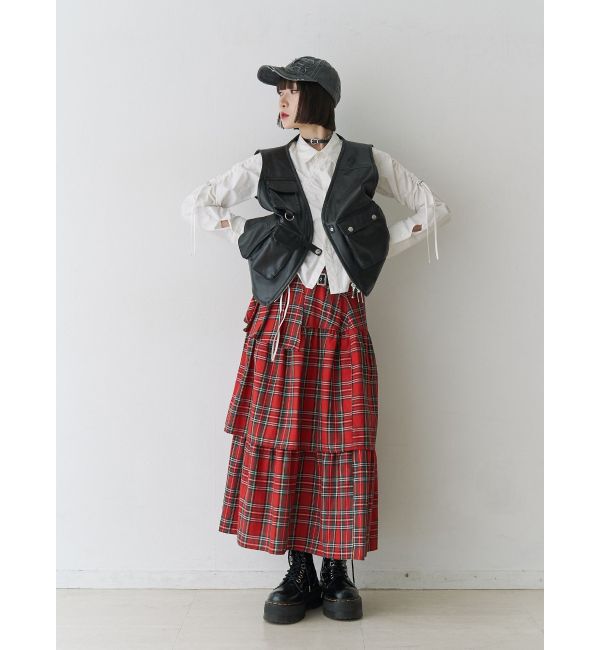 jouetie「アシメドロストギャザーシャツ」|シャツ・ブラウス|