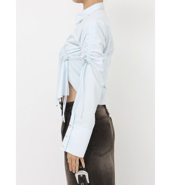 jouetie「アシメドロストギャザーシャツ」|シャツ・ブラウス|