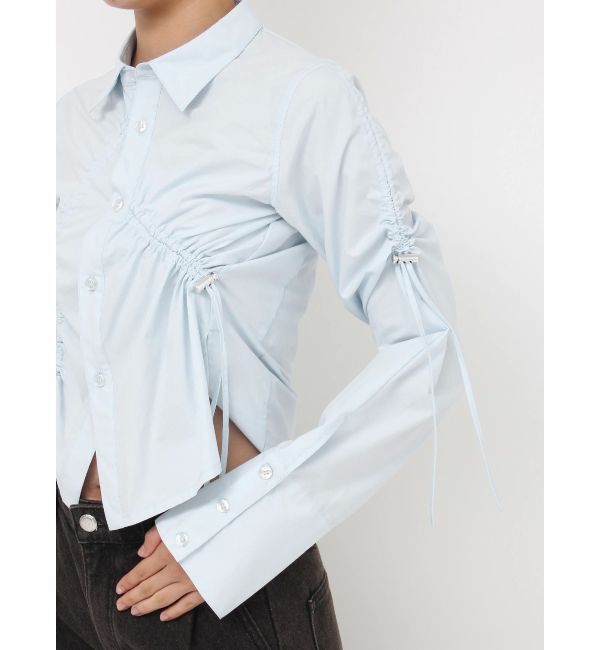 jouetie「アシメドロストギャザーシャツ」|シャツ・ブラウス|
