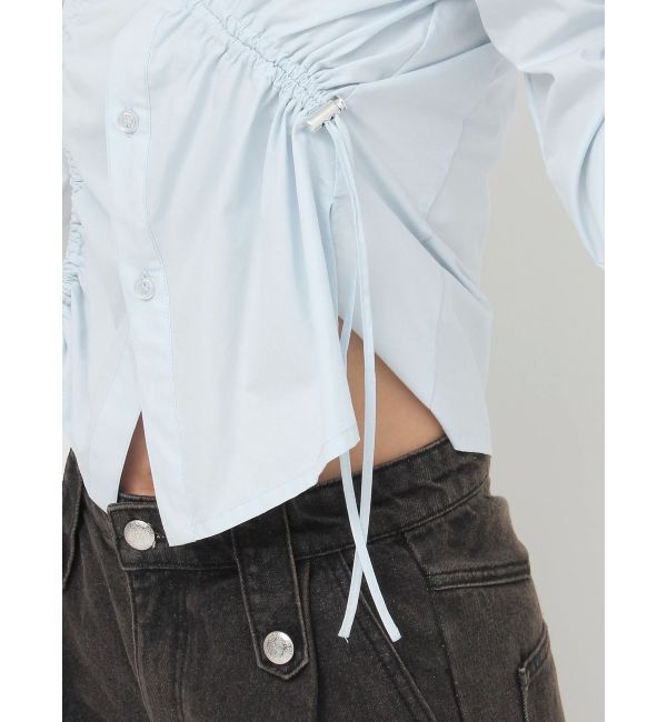 jouetie「アシメドロストギャザーシャツ」|シャツ・ブラウス|