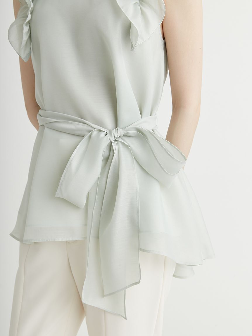 CELFORD「Aラインフレアラッフルブラウス」|シャツ・ブラウス|