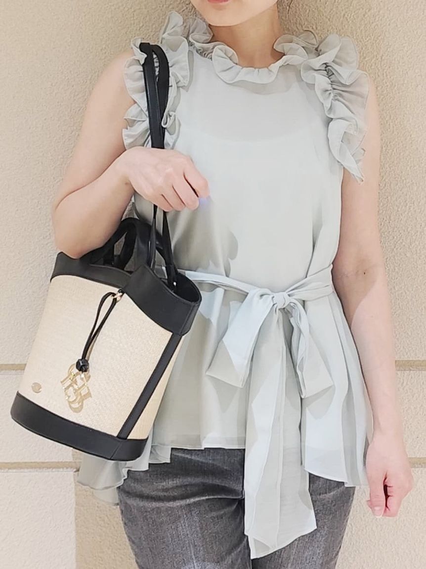 CELFORD「Aラインフレアラッフルブラウス」|シャツ・ブラウス|MNT