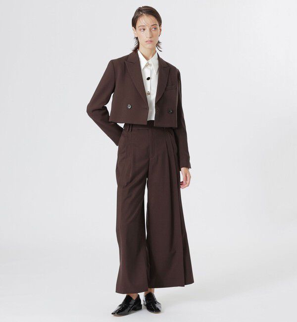  「ボックスクロップドジャケット」|テーラードジャケット|