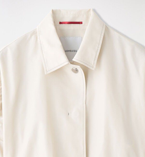  「ギャザースリーブオーバーコート」|ステンカラーコート|