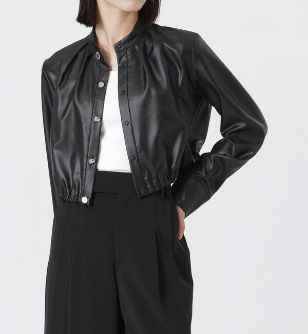  「タッククロップドバンドカラーシャツ」|シャツ・ブラウス|