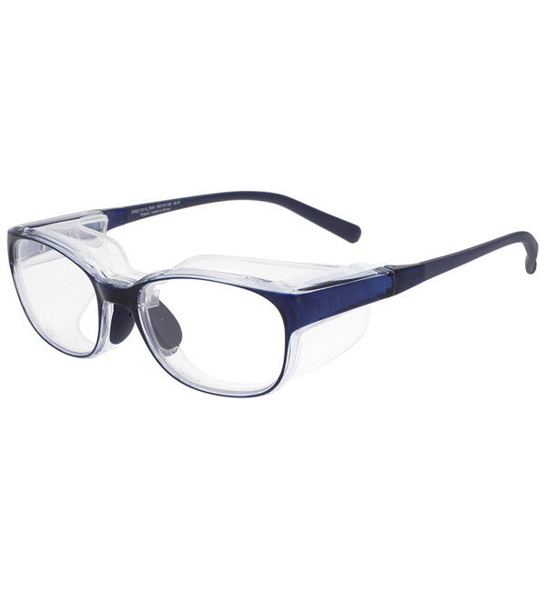  「ウェリントン型 飛沫・花粉対策めがね AIR VISOR ULTRA+ Mサイズ」|メガネ|ブルー