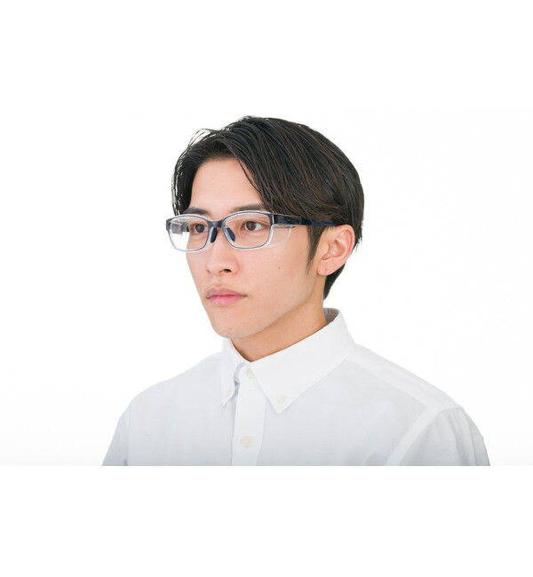  「ウェリントン型 飛沫・花粉対策めがね AIR VISOR ULTRA+ Lサイズ」|メガネ|