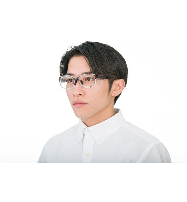  「ウェリントン型 飛沫・花粉対策めがね AIR VISOR ULTRA+ Lサイズ」|メガネ|